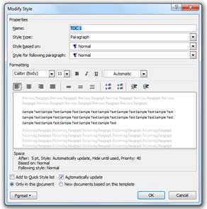 modify style window